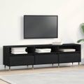 vidaXL TV skrinka 150 x 30 x 44,5 cm Čierny dub Kompozitné drevo