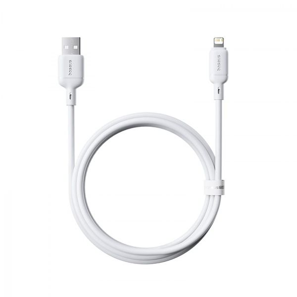 Baseus Rýchlonabíjací kábel Silky USB/Lightning 1m 2.4A biely
