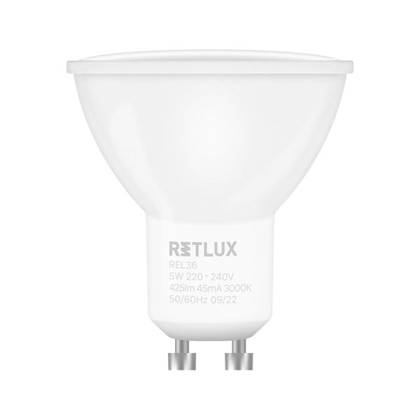 Žiarovka LED GU10 5W biela teplá RETLUX REL 36 2ks