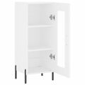 vidaXL Komoda biela 34,5x34x90 cm spracované drevo