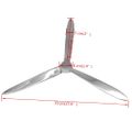 vidaXL Nástenná vrtuľa hliníková strieborná farba 70 cm