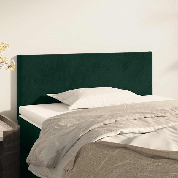 vidaXL Čelo postele tmavozelené 80x5x78/88 cm zamat
