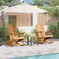 vidaXL Adirondack hojdačka 2 ks Hnedá Tíkový masív