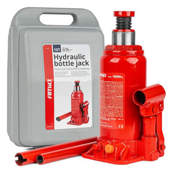 Hydraulický piestový zdvihák 10T v PVC boxe AMIO-04184
