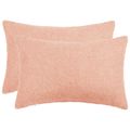 vidaXL Poťah na podložku 2 pcs HEERLEN Ružová 40 x 60 cm Bouclé