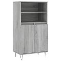 vidaXL Vysoká skrinka sivý dub sonoma 60x36x110 cm spracované drevo