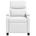 vidaXL Masážne relaxačné kreslo Biela Umelá koža