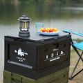 Skladací box NILS Camp NCB4006 2v1 s vekom a funkciou stola 50L