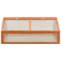 vidaXL Skleník 120x80x50 cm jedľové drevo