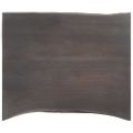 vidaXL Príručný stolík sivý 45x35x48 cm akáciový masív a liatina