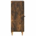 vidaXL Servírovacia skriňa Dymový dub 33 x 34,5 x 90 cm