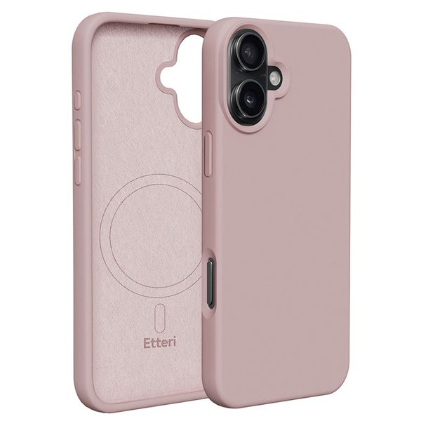 Puzdro Etteri Silicone Mag pre iPhone 16 Plus 6,7" svetloružové