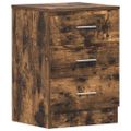 vidaXL Nočné stolíky 2 ks údený dub 38x35x56 cm spracované drevo