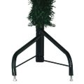 vidaXL Rohový umelý vianočný strom s 300 LED-i Zelená 180 cm PVC a kov