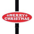 vidaXL Vianočná pouličná lampa so Santom čierno-červená 81x40x188 cm PVC