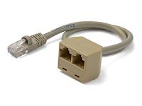 Jeden adaptér je potrebný na každom konci spojenia - Sieťový rozdeľovač - RJ-45 (M) do RJ-45 (F)