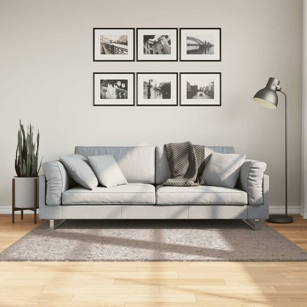 vidaXL Shaggy koberec PAMPLONA, vysoký vlas, moderný, béžový 120x170cm