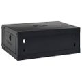 vidaXL Sieťový kabinet s úložiskom Čierna 53 x 35 x 21 cm Oceľ