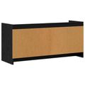 vidaXL TV skrinka 102 x 33 x 47 cm Čierny dub Kompozitné drevo