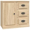 vidaXL Komoda dub sonoma 70x35,5x67,5 cm spracované drevo