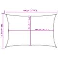 vidaXL Tieniaca plachta 160 g/m², krémová 3x4 m, HDPE