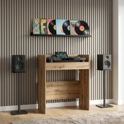 vidaXL DJ stôl Dub artisan 62 x 45 x 102 cm Kompozitné drevo