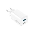 Nabíjačka Forever TC-08-45AC GaN PD QC 1x USB-C 1x USB 45W biela