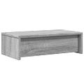 vidaXL Stojan na monitor a zásuvky sivý sonoma 50x27x15cm kompoz.drevo