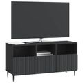 vidaXL TV skrinka Čierna 102 x 34,5 x 50 cm Kompozitné drevo