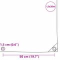 vidaXL Tarpaulin 650g / m² Olivovo zelená 1,5 x 20 m