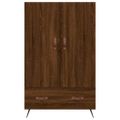 vidaXL Vysoká skrinka hnedá dub 69,5x31x115 cm kompozitné drevo