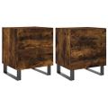 vidaXL Nočné stolíky 2 ks dymový dub 40x35x47,5 cm kompozitné drevo