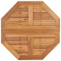 vidaXL Skladací záhradný jedálenský stôl 90x90x75 cm tíkový masív