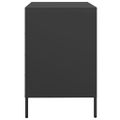 vidaXL Komoda čierna 68x39x58,5 cm oceľ valcovaná za studena