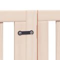 vidaXL Brána pre psa s dverami skladacia 9 panely 450cm topoľové drevo