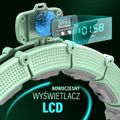 Masážna obruč HMS HHM14 so závažím a počítadlom zelená