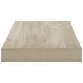 vidaXL Plávajúce nástenné police 4 ks, dubové 50x23x3,8 cm, MDF