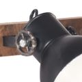 vidaXL Industriálna nástenná lampa, čierna 65x25 cm E27