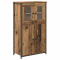 vidaXL Highboard Staré drevo 62 x 32 x 106,5 cm Kompozitné drevo
