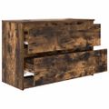 vidaXL TV skrinka dymový dub 80x35x54 cm spracované drevo