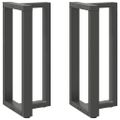 vidaXL Nohy barového stola v tvare T, 2 ks, antracitové, 50x35x(90-91) cm, oceľ