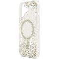 Guess puzdro pre iPhone 17 GUESS HC MAGSAFE RESIN BOTTOM GLITTER gold