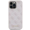 Obal Guess pre iPhone 15 Pro Max 6,7" GUHCP15XG4GFPI ružová HC PU 4G Metal Logo