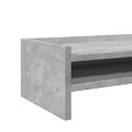 vidaXL Stojan na monitor betónovo-sivý 42x24x16 cm drevotrieska