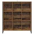 vidaXL Knižnica 99.5 x 30 x 108.5 cm Kompozitné drevo Staré drevo
