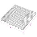 vidaXL Dlažba na terasu 11 ks Sivá 30 x 30 cm WPC