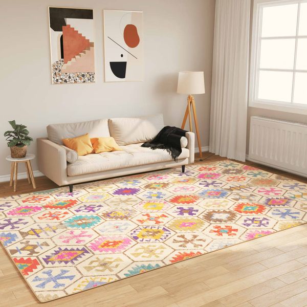 vidaXL Prateľný koberec viacfarebný 190x300 cm
