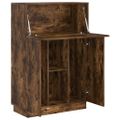 vidaXL Stôl Dymová dub 71.5 x 31.5 x 106.5 cm Kompozitné drevo