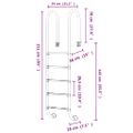 vidaXL Bazénový rebrík 54x38x211 cm 304 nehrdzavejúca oceľ