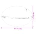 vidaXL Zimný plavací vankúš Modrá Ø 310 x 180 cm PVC